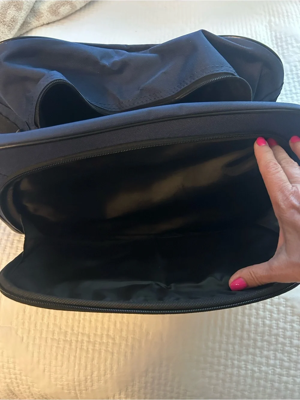 American Tourister Blue Travel Shoulder Bag - Lightweight Carry-On